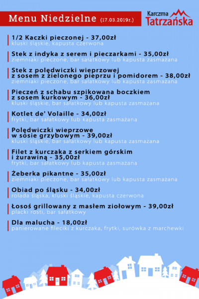 Menu na niedziele 2019-03-17