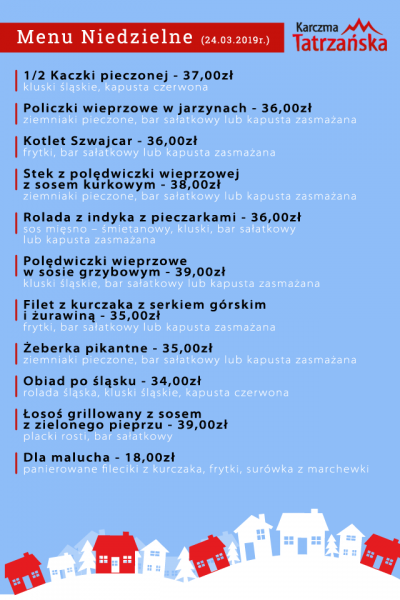 Menu na niedziele 2019-03-24